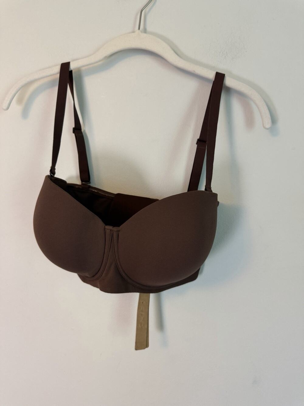 Skims FITS EVERYBODY STRAPLESS BRA Cocoa Brown 32DDDD NWT